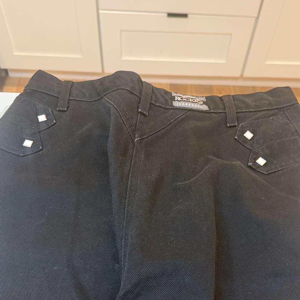 Rockies authentic vintage Black Jeans with Studded Pockets